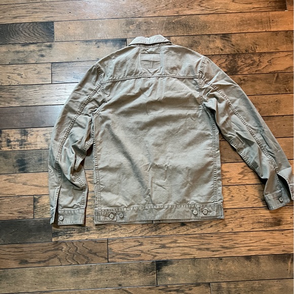 Levi's Utility Jacket Khaki Tan Cotton Twill Size Small Workwear Style - Picture 4 of 6